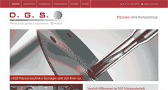 Desktop Screenshot of dgs-praezisionstechnik.de
